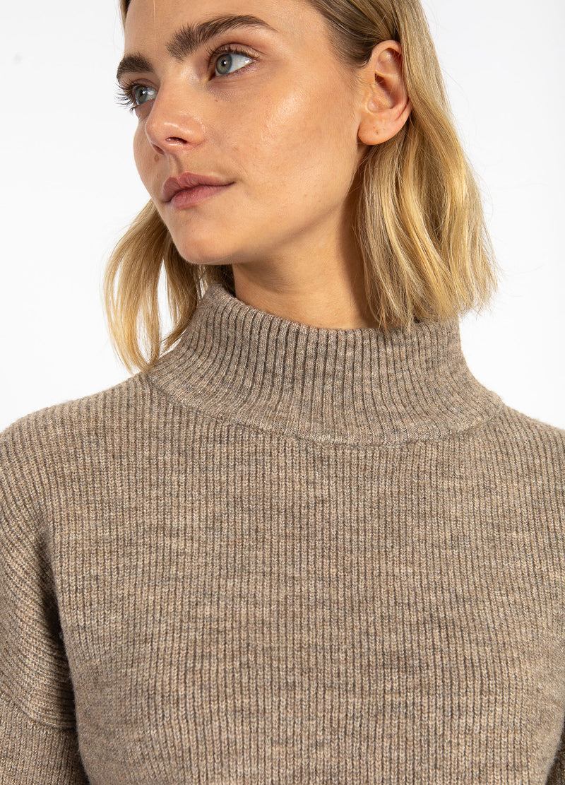 CC Heart CC HEART EMMA TURTLENECK STRIK Knitwear Golden brown melange - 793
