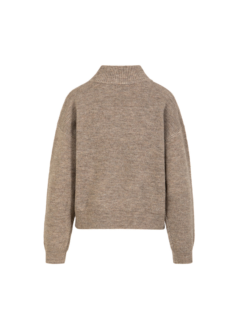 CC Heart CC HEART EMMA TURTLENECK STRIK Knitwear Golden brown melange - 793