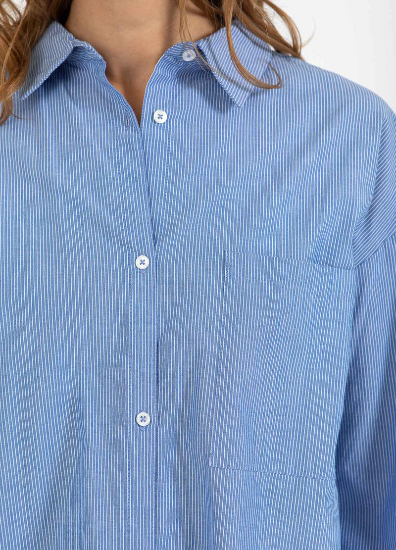 CC Heart CC HEART EMMIE SKJORTE Shirt/Blouse Blue stripes - 595