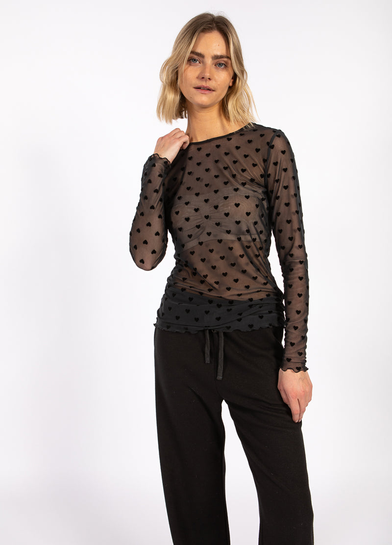 CC Heart CC HEART EVE MESH BLUSE Shirt/Blouse Black simili - 116