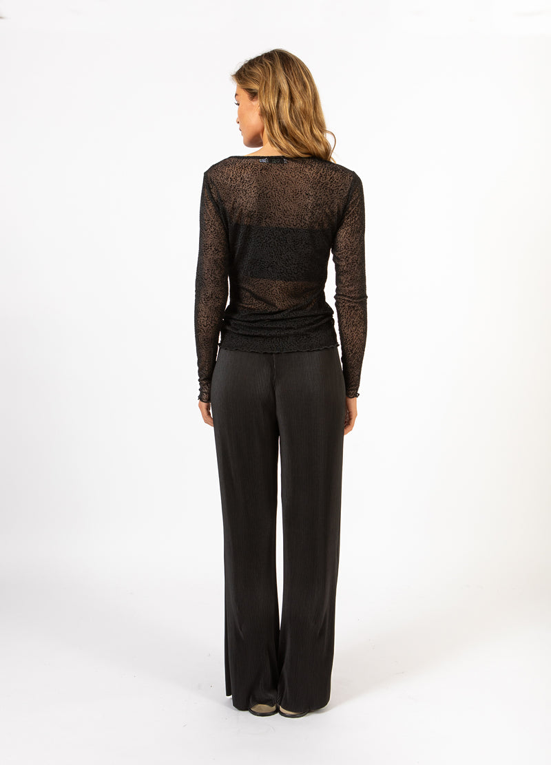 CC Heart CC HEART EVE MESH BLUSE Shirt/Blouse Black velvet spots - 100