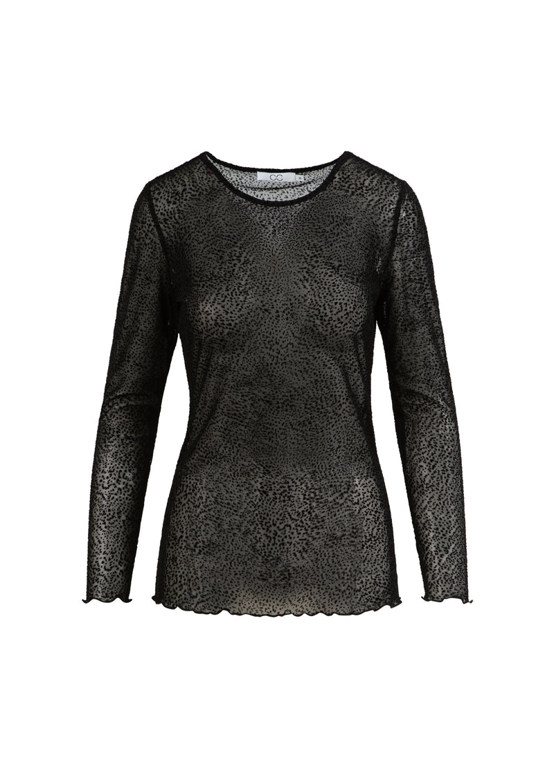 CC Heart CC HEART EVE MESH BLUSE Shirt/Blouse Black velvet spots - 100