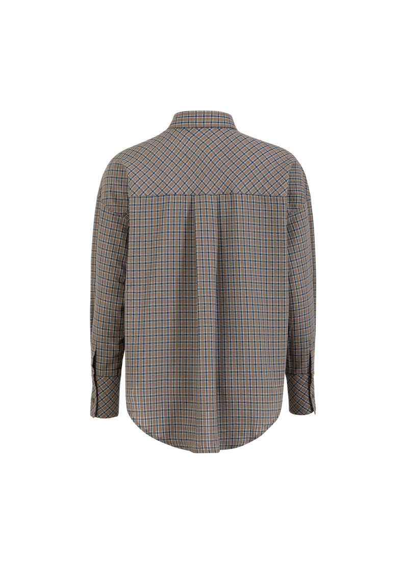 CC Heart CC HEART GEMMA TERNET LØS SKJORTE Shirt/Blouse Brown check - 371