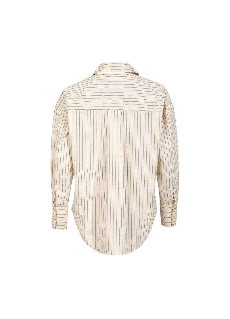 CC Heart CC HEART GRACIE STRIBET LØS SKJORTE Shirt/Blouse Creme stripes - 285