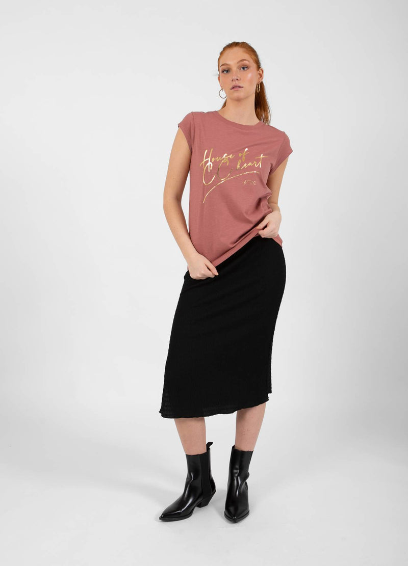 CC Heart CC HEART HOUSE T-SHIRT - KORT ÆRME T-Shirt Apple butter - 696