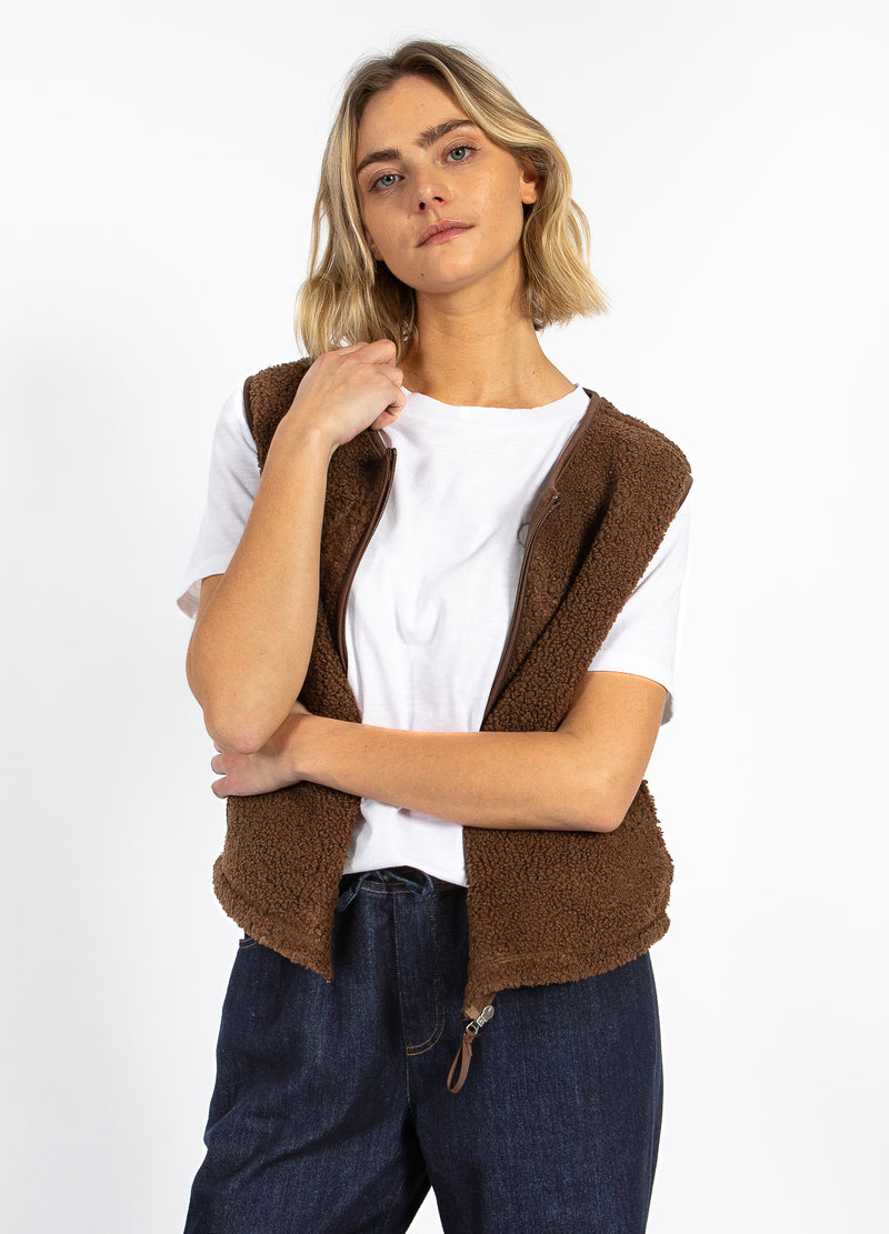 CC Heart CC HEART JAMIE FLEECEVEST Vest Chocolate brown - 349