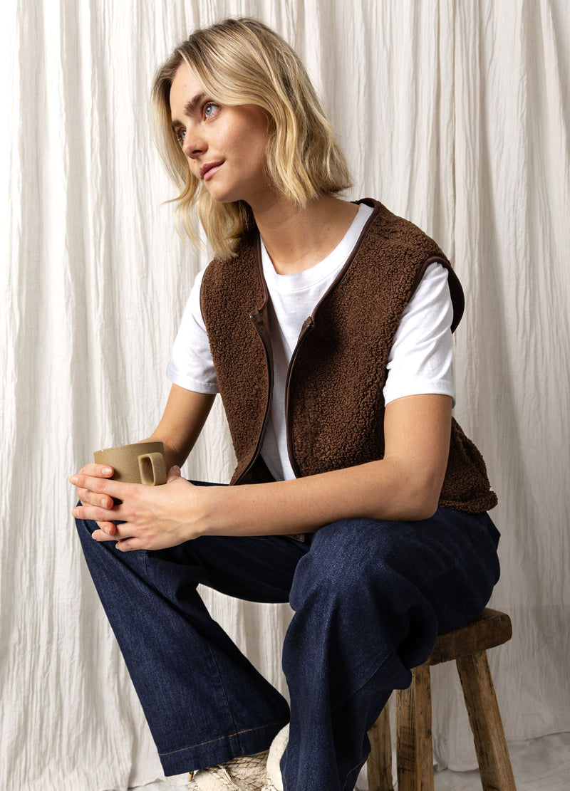 CC Heart CC HEART JAMIE FLEECEVEST Vest Chocolate brown - 349