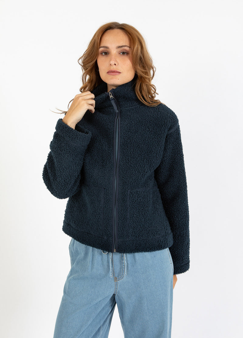 CC Heart CC HEART JAMIE FLEECE LYNLÅSSWEATER Outerwear Navy - 563