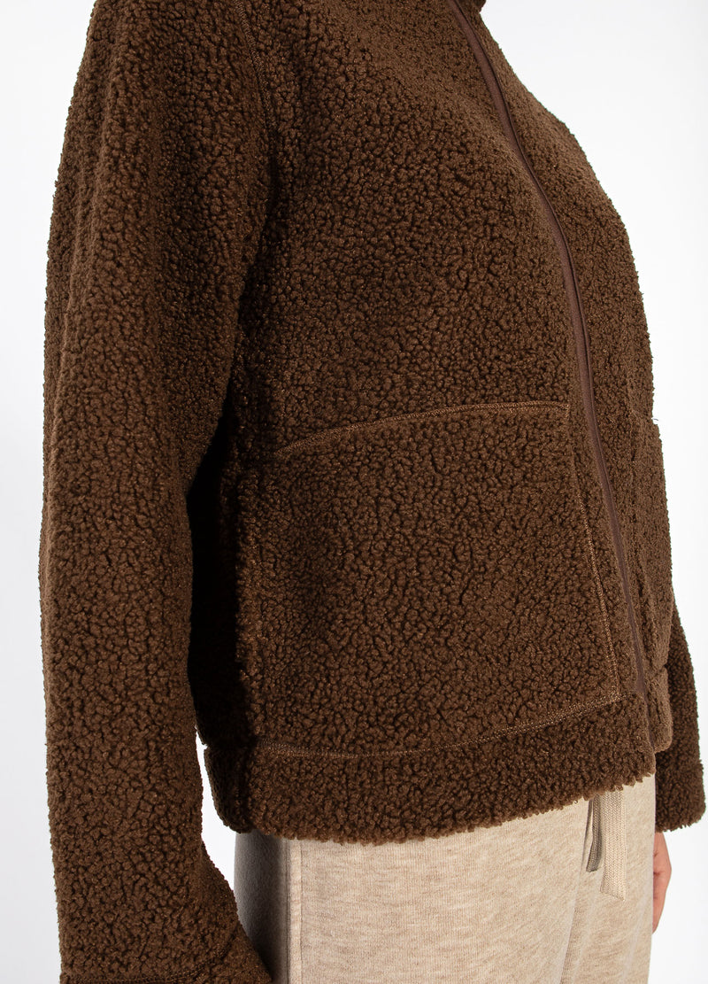 CC Heart CC HEART JAMIE FLEECE LYNLÅS SWEATER Outerwear Chocolate brown - 349