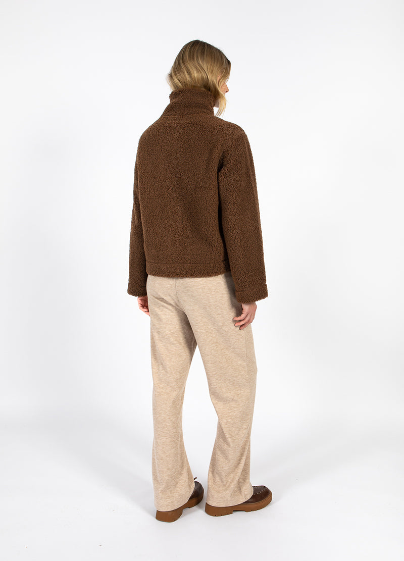 CC Heart CC HEART JAMIE FLEECE LYNLÅS SWEATER Outerwear Chocolate brown - 349