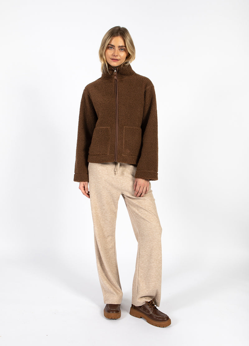 CC Heart CC HEART JAMIE FLEECE LYNLÅS SWEATER Outerwear Chocolate brown - 349