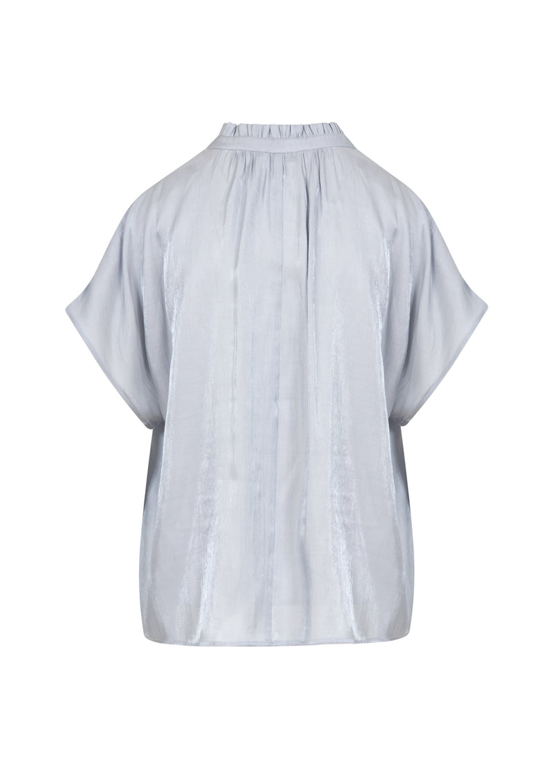 CC Heart CC HEART JOLIE METALLIC TOP MED RYNKER Shirt/Blouse Grey blue - 125