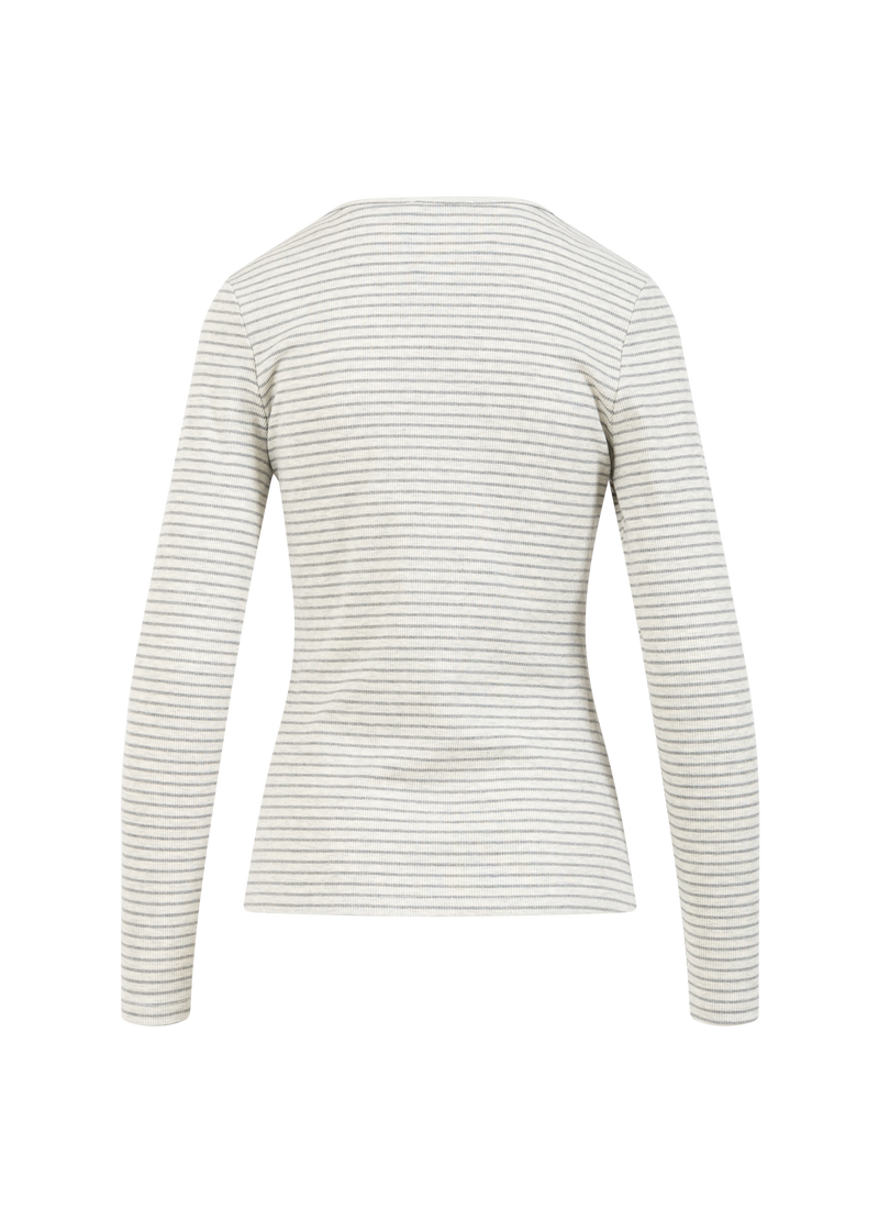 CC Heart CC HEART KAROLINE RIB TEE Shirt/Blouse Grey melange/grey stripe - 112