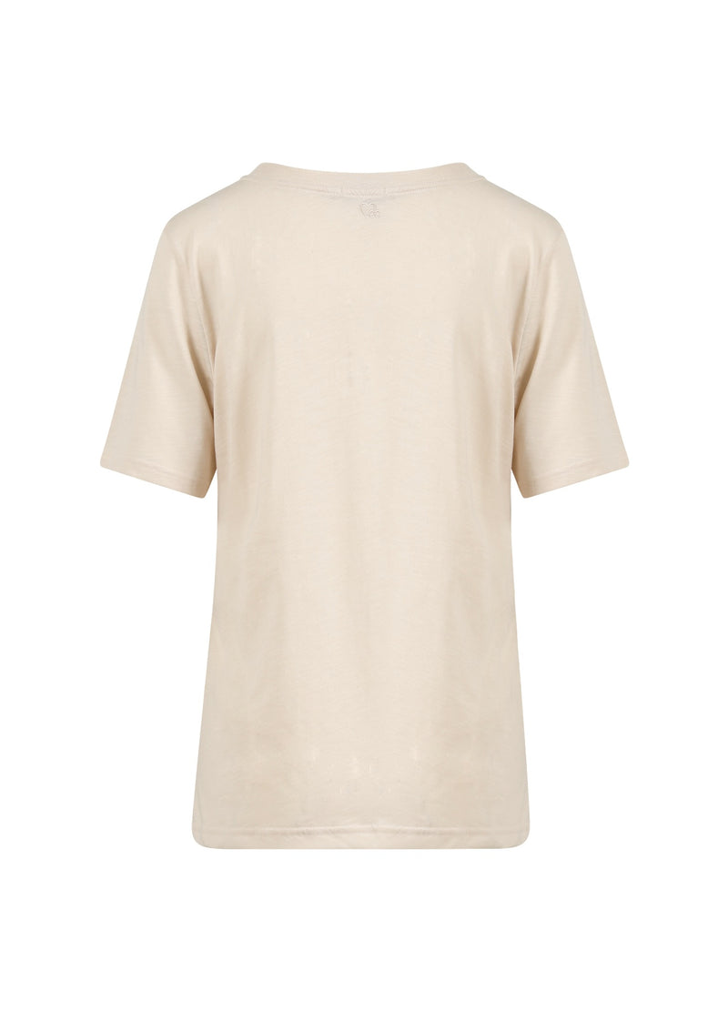CC Heart CC HEART KIRSEBÆR T-SHIRT - MIDI ÆRME T-Shirt Creme - 241