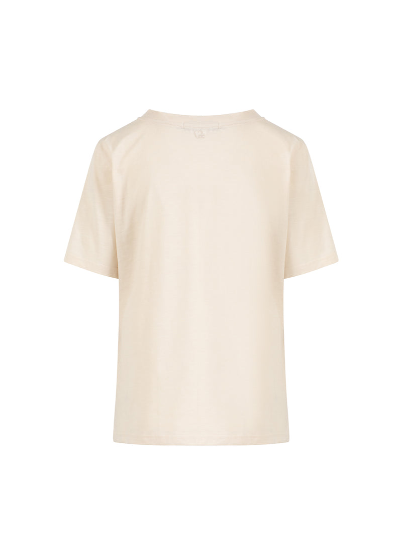 CC Heart CC HEART KISS TEE - MIDI ÆRME T-Shirt Creme - 241