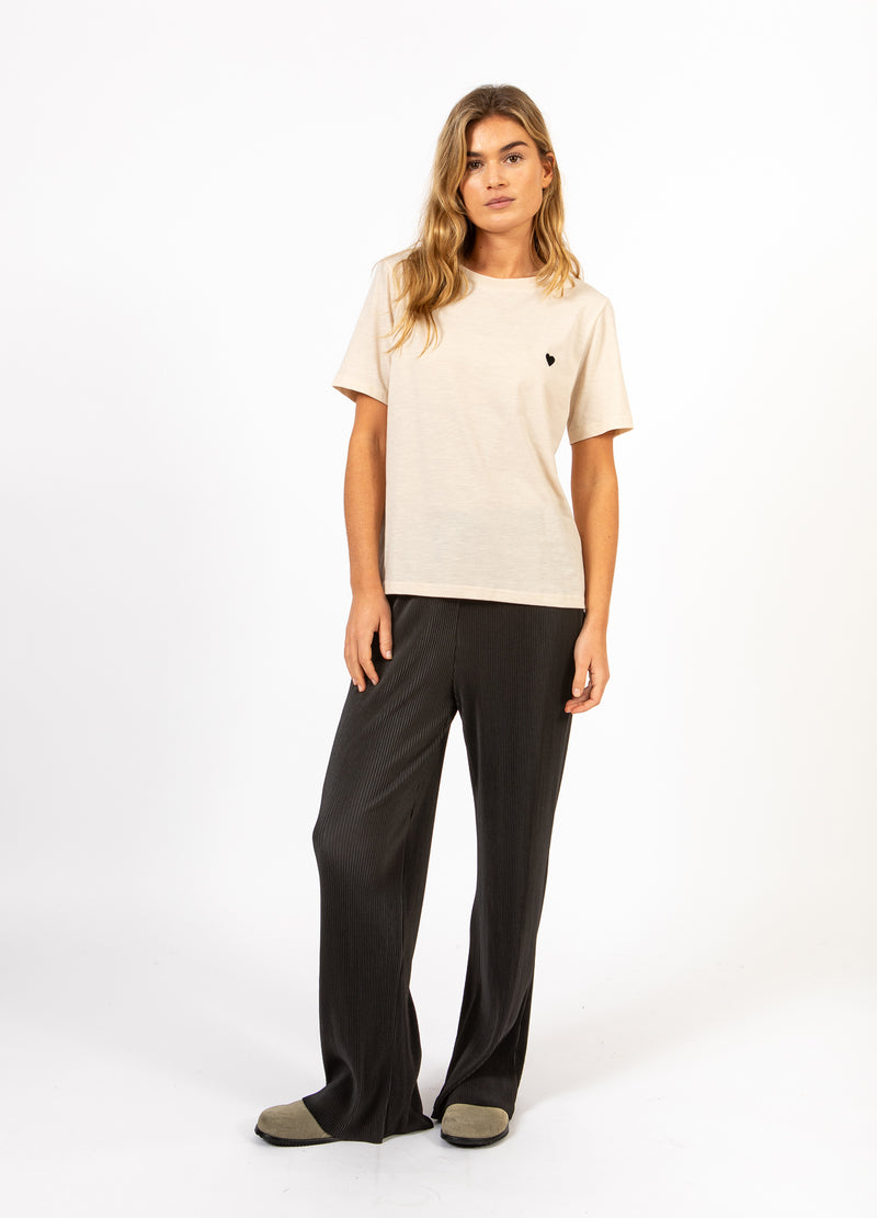 CC Heart CC HEART KISS TEE - MIDI ÆRME T-Shirt Creme - 241