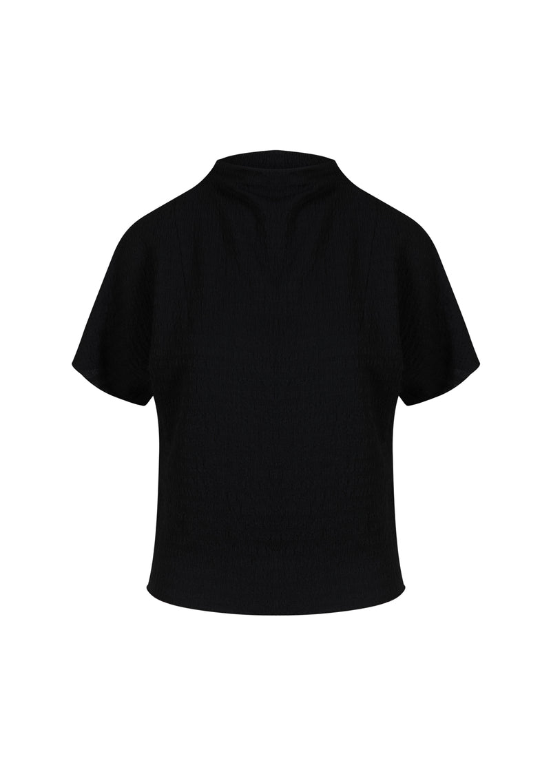 CC Heart CC HEART KORA DRAPERET HALS BLUSE Shirt/Blouse Black - 100