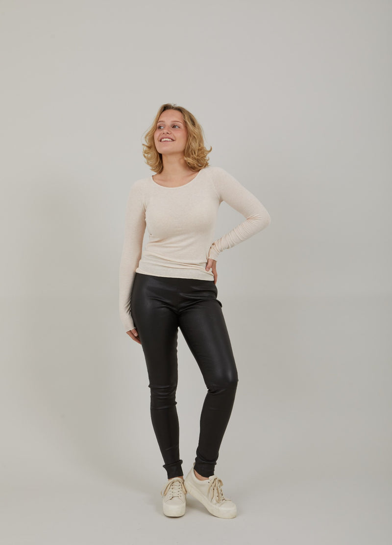CC Heart CC HEART LANA STRIK MED LANGE ÆRMER Knitwear Creme - 364