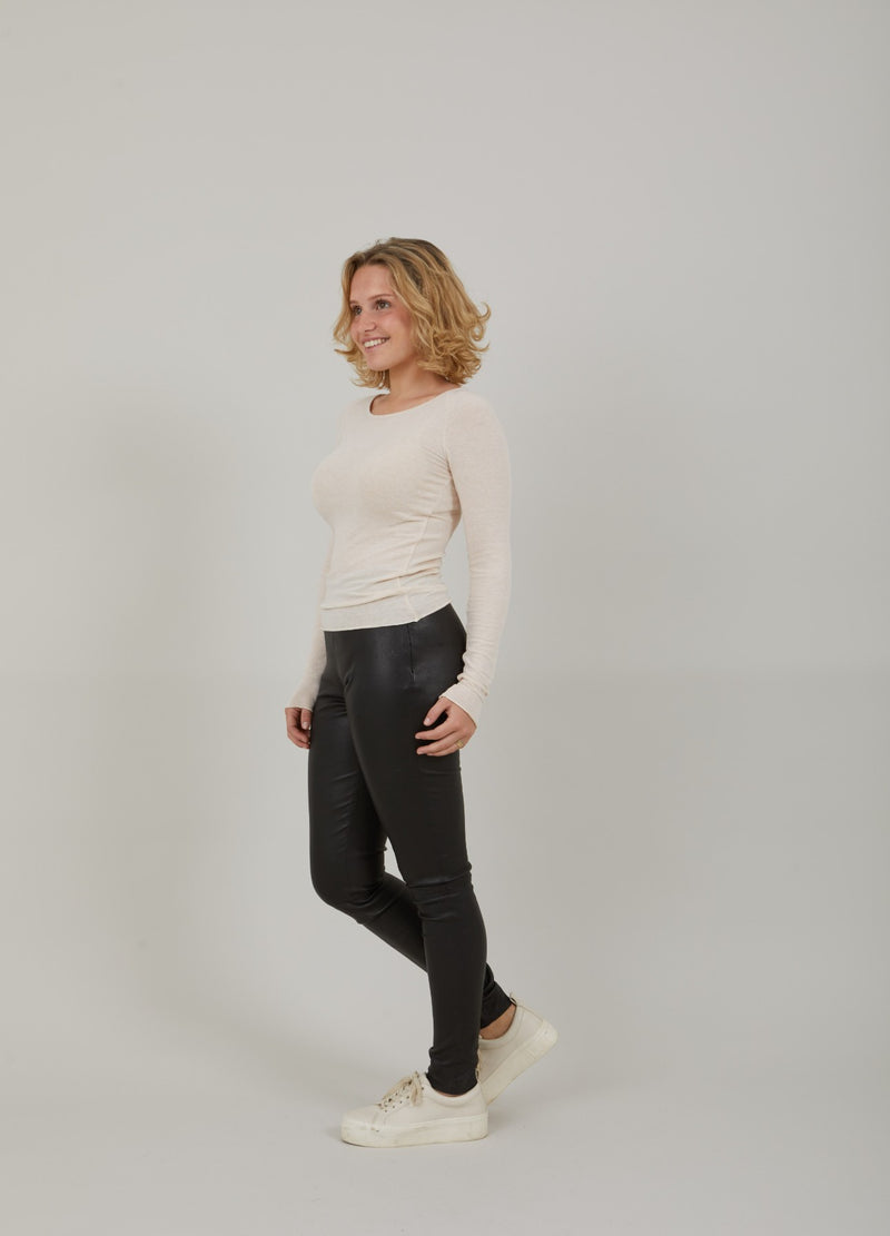CC Heart CC HEART LANA STRIK MED LANGE ÆRMER Knitwear Creme - 364