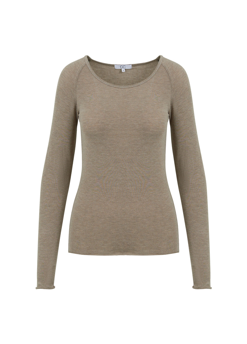 CC Heart CC HEART LANA STRIK MED LANGE ÆRMER Knitwear Hazel melange - 372