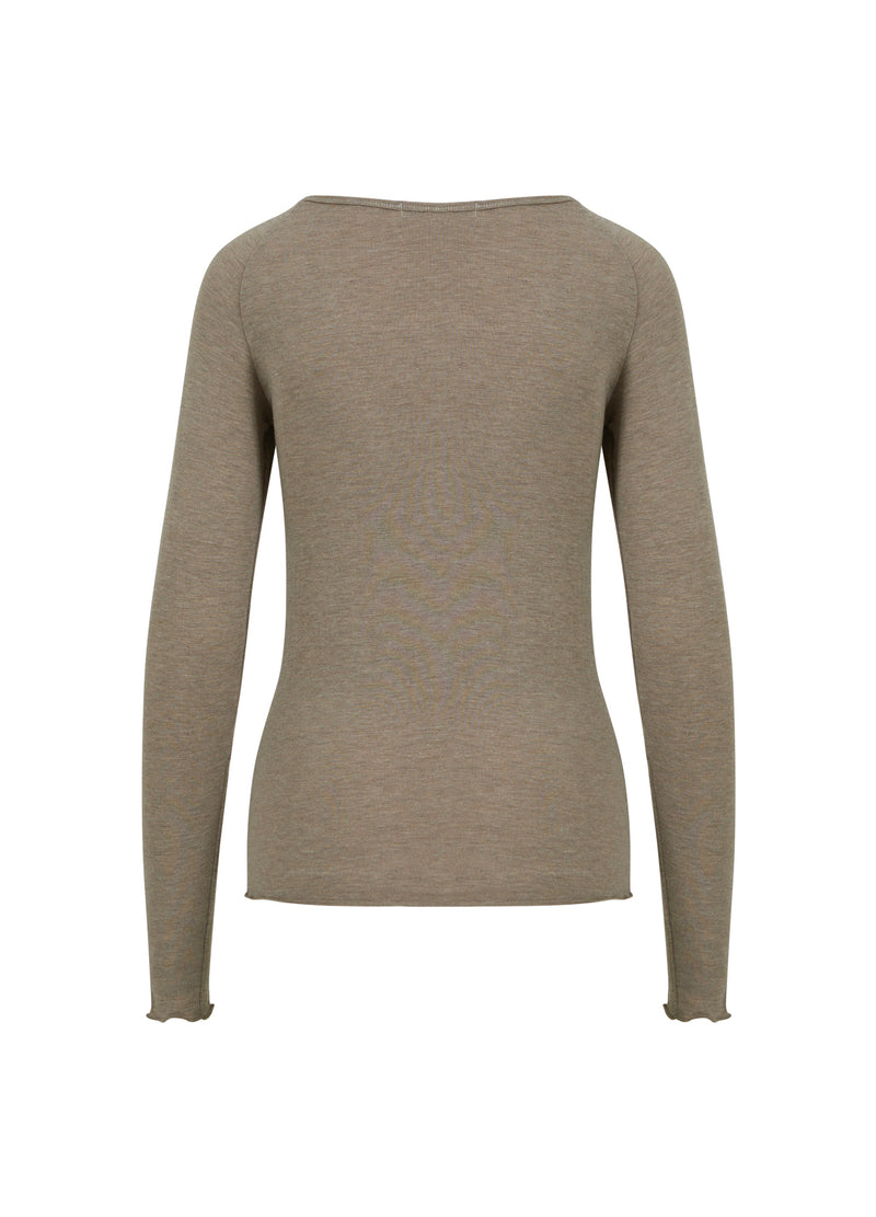 CC Heart CC HEART LANA STRIK MED LANGE ÆRMER Knitwear Hazel melange - 372