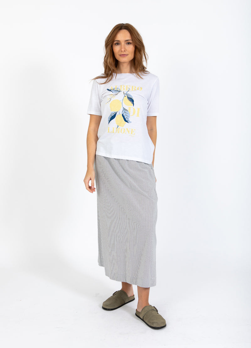 CC Heart CC HEART LEMON TEE - MIDI ÆRME T-Shirt White - 200