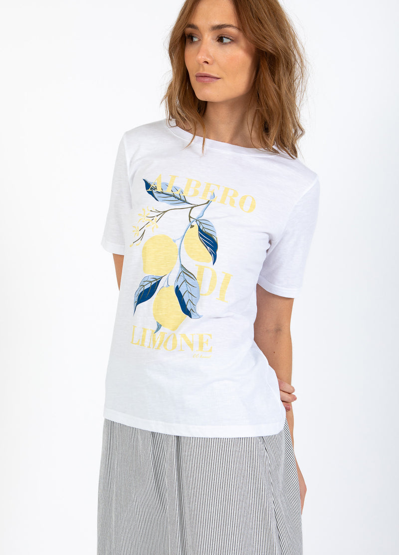 CC Heart CC HEART LEMON TEE - MIDI ÆRME T-Shirt White - 200