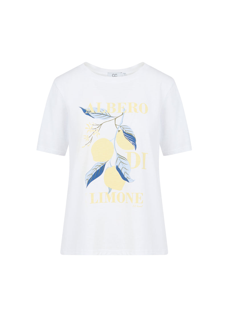 CC Heart CC HEART LEMON TEE - MIDI ÆRME T-Shirt White - 200