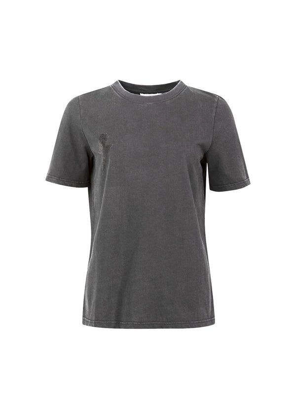 CC Heart CC HEART LIGHTNING TEE - MIDI ÆRME T-Shirt Washed grey - 180