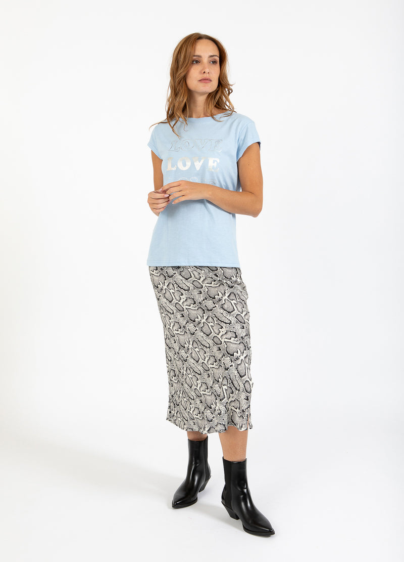 CC Heart CC HEART LOVE T-SHIRT - KORTÆRME T-Shirt Powder blue - 588