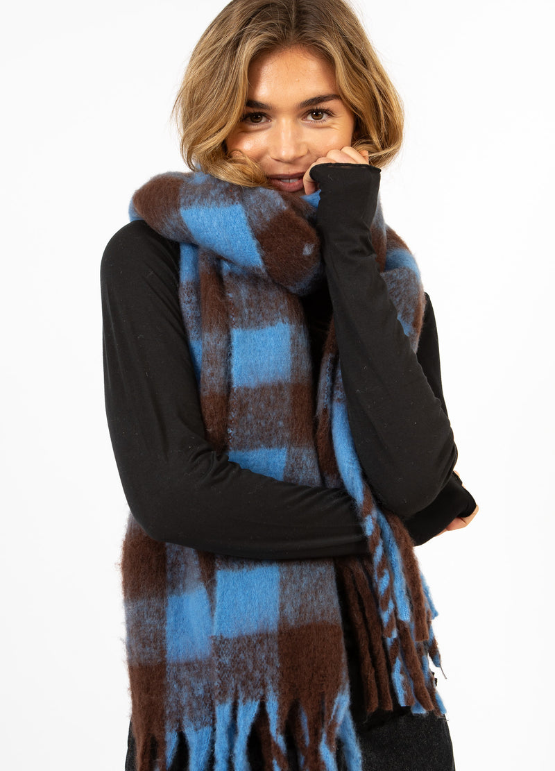 CC Heart CC HEART MAREN TØRKLÆDE Accessories Blue/brown check - 542