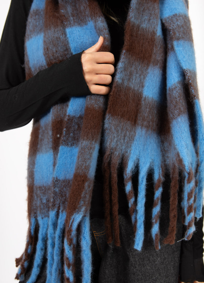 CC Heart CC HEART MAREN TØRKLÆDE Accessories Blue/brown check - 542