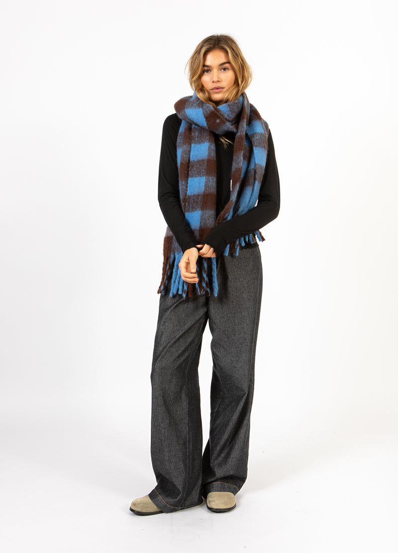 CC Heart CC HEART MAREN TØRKLÆDE Accessories Blue/brown check - 542