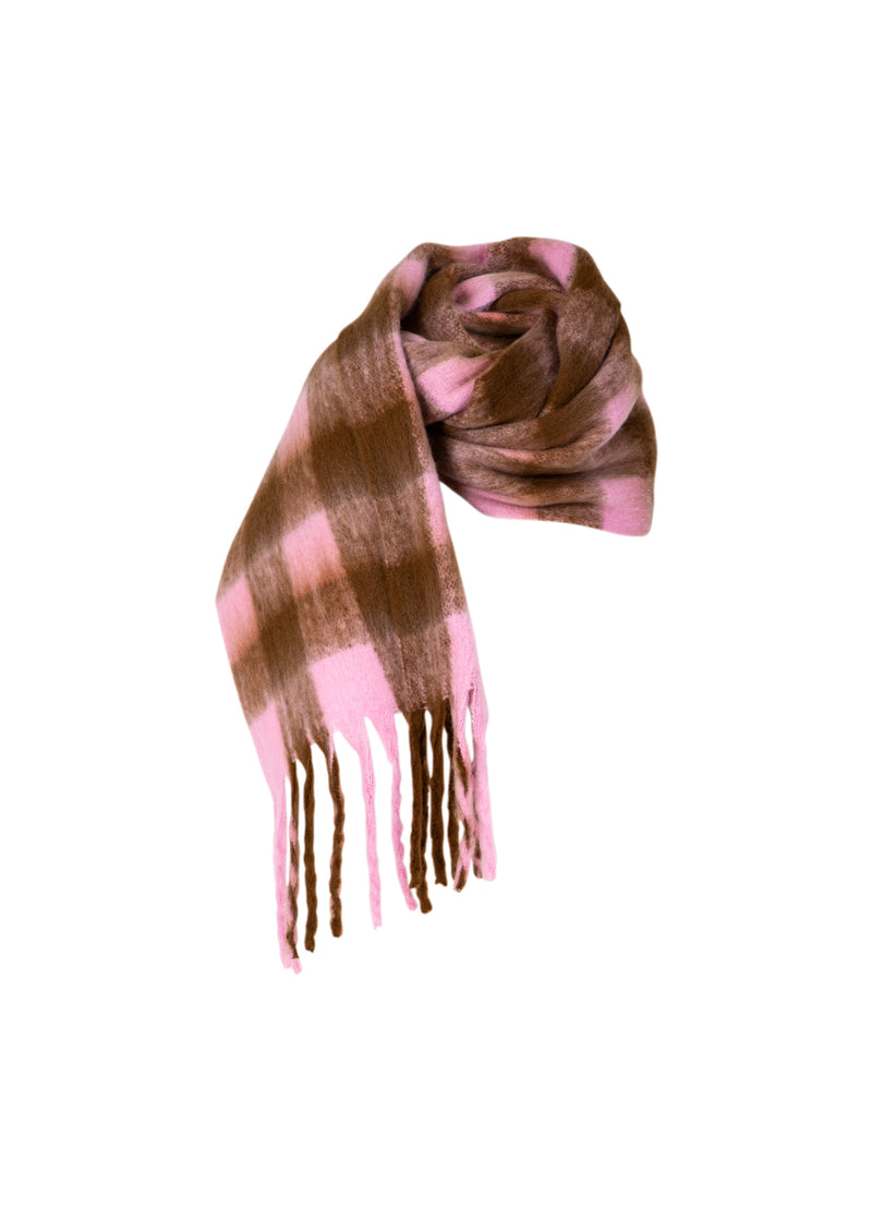 CC Heart CC HEART MAREN TØRKLÆDE Accessories Brown/pink check - 543
