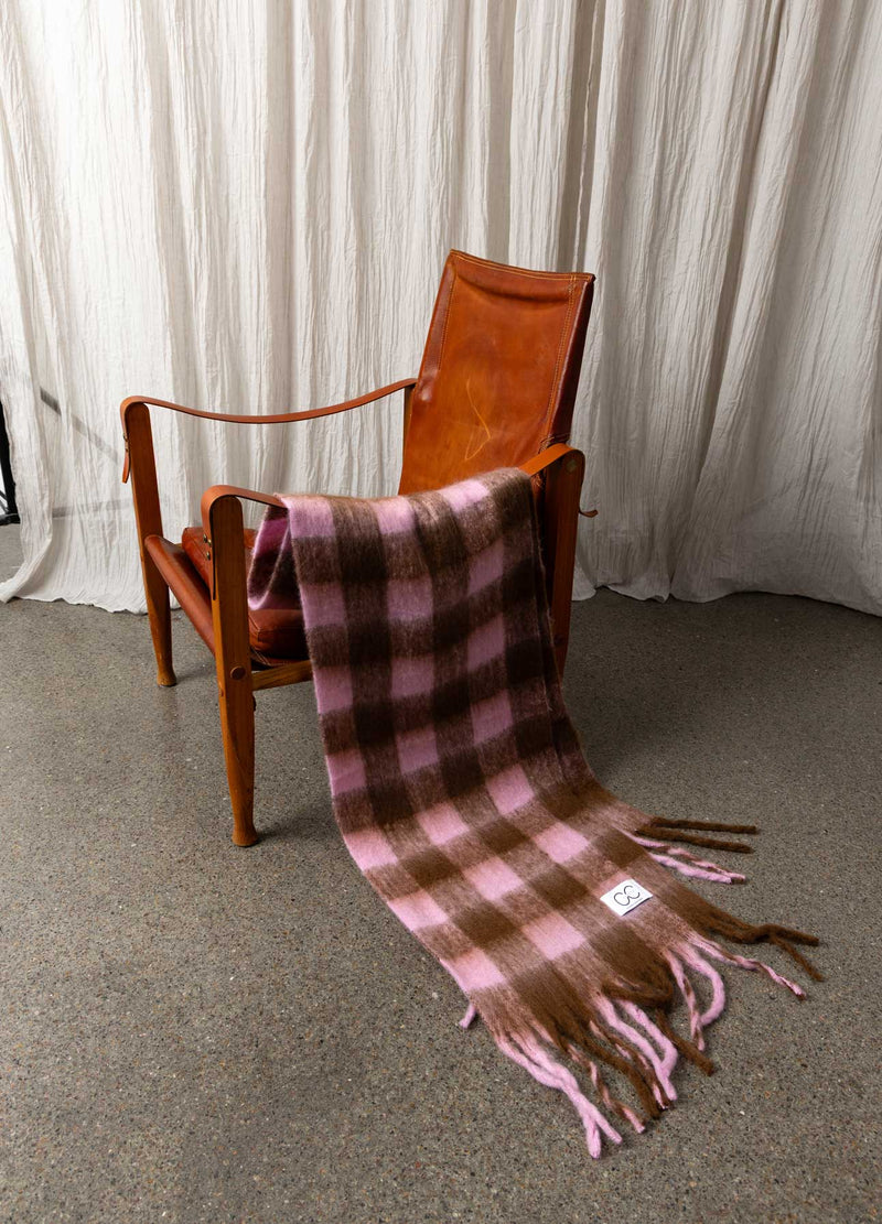 CC Heart CC HEART MAREN TØRKLÆDE Accessories Brown/pink check - 543