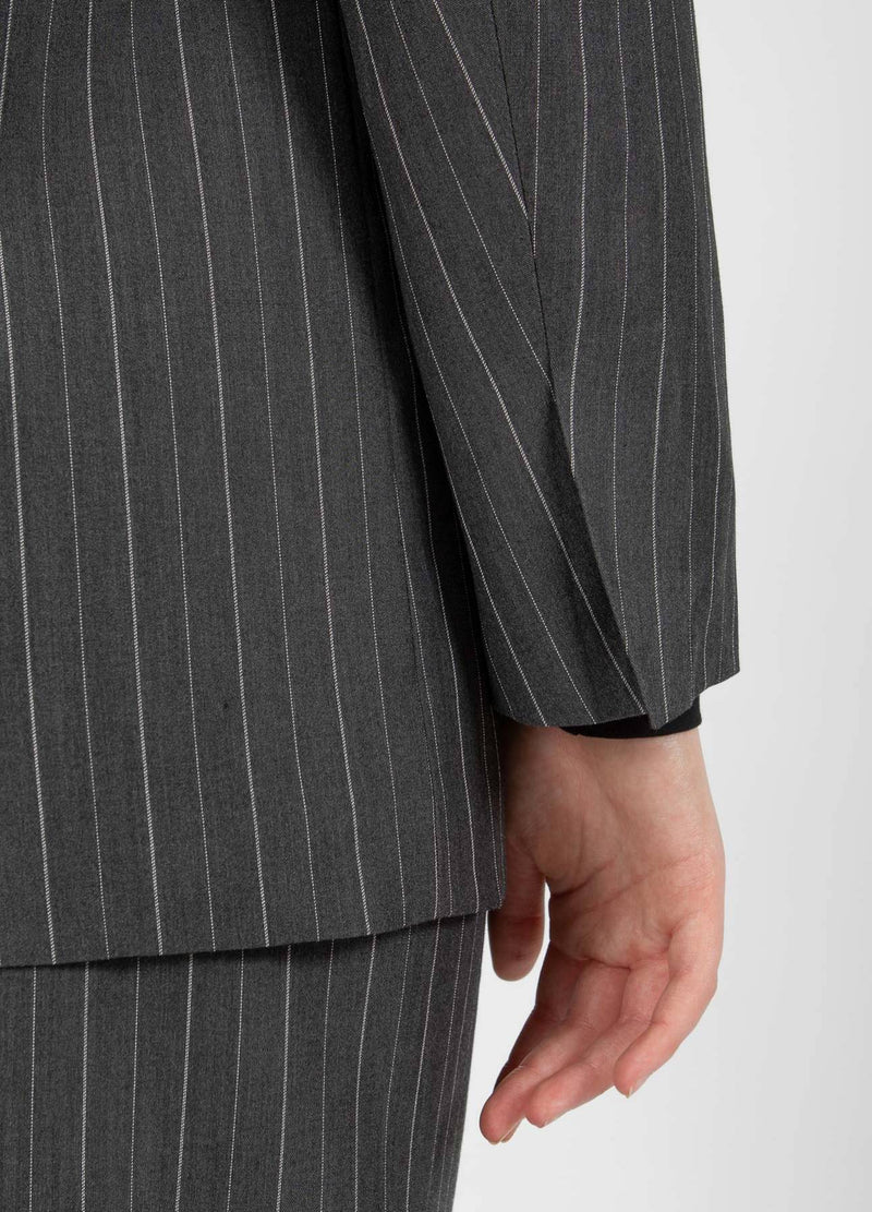 CC Heart CC HEART MAXINE OVERSIZED BLAZER Blazer Grey pinstripe - 120