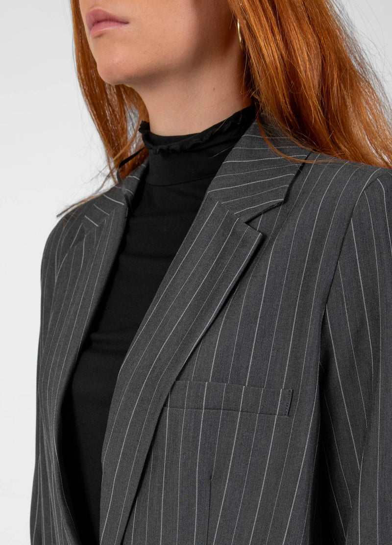 CC Heart CC HEART MAXINE OVERSIZED BLAZER Blazer Grey pinstripe - 120