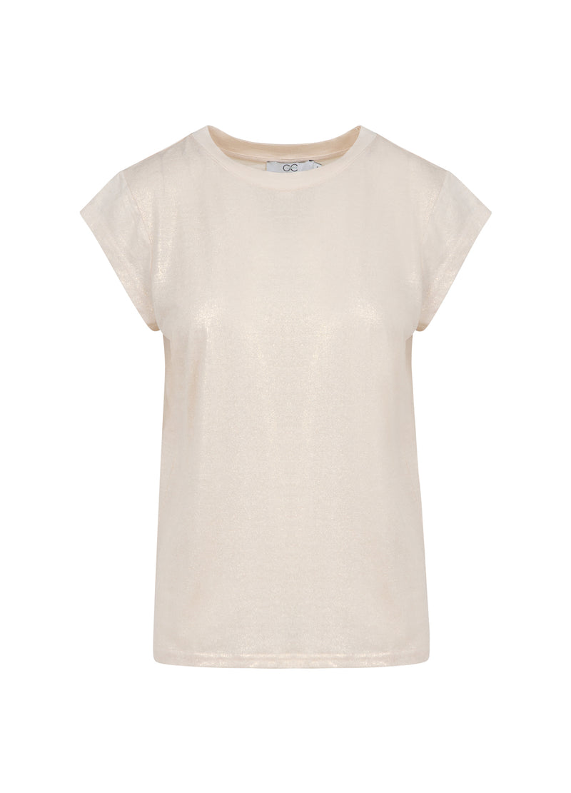 CC Heart CC HEART METALLIC T-SHIRT - KORT ÆRME T-Shirt Sand/gold - 280