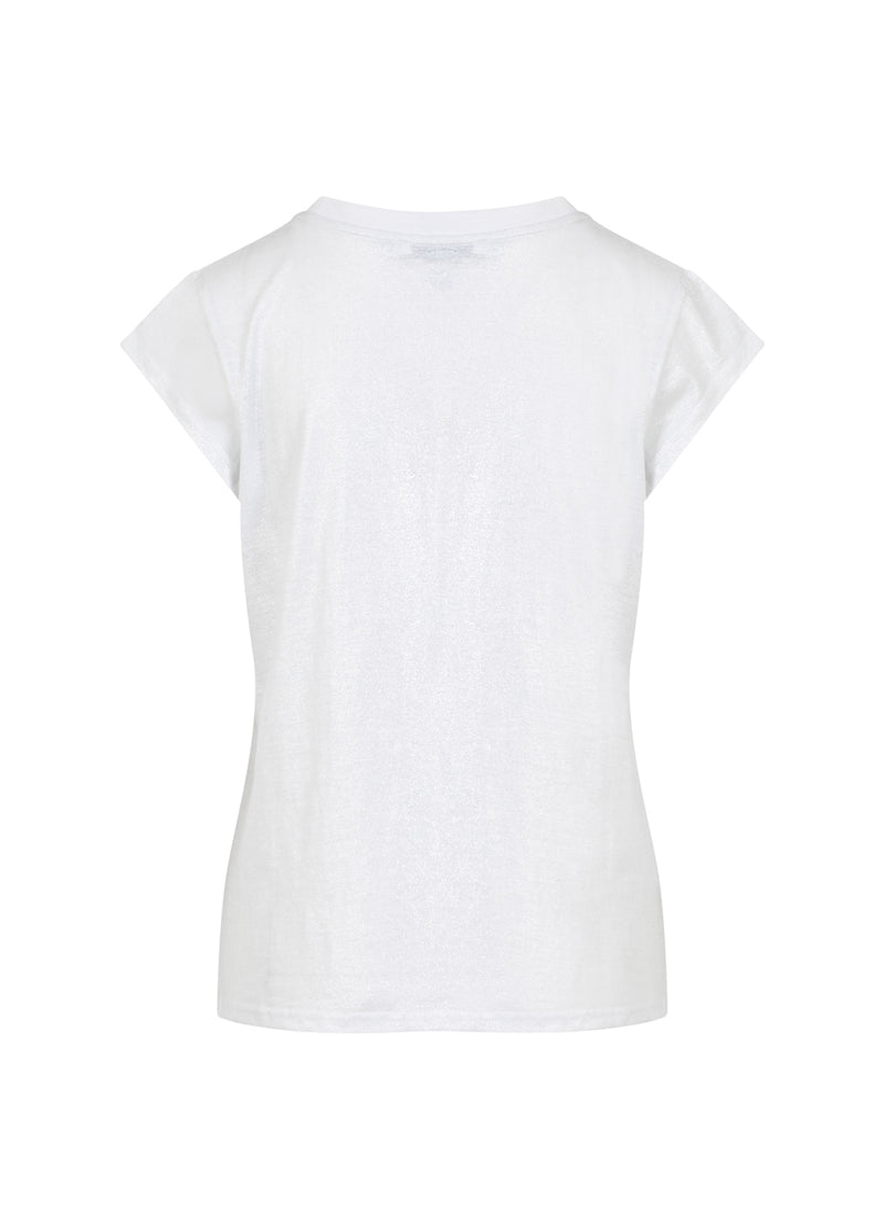 CC Heart CC HEART METALLIC T-SHIRT - KORT ÆRME T-Shirt White/silver - 240