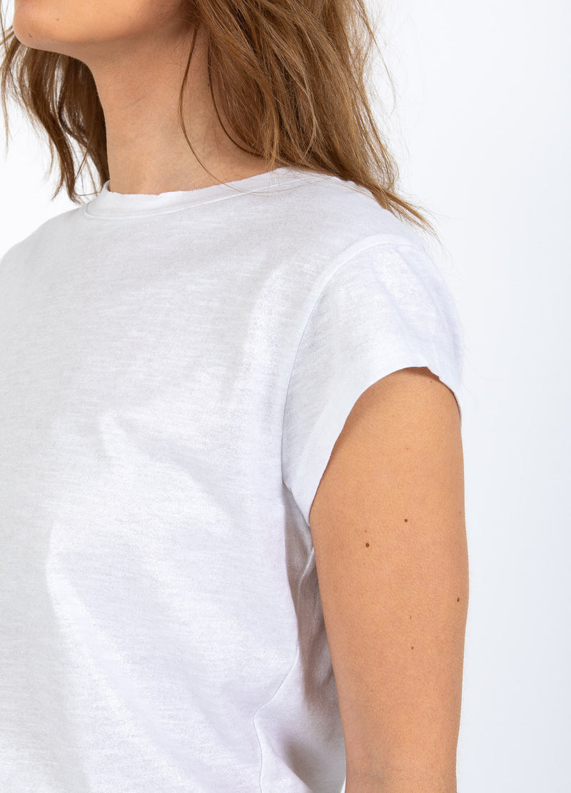 CC Heart CC HEART METALLIC T-SHIRT - KORT ÆRME T-Shirt White/silver - 240