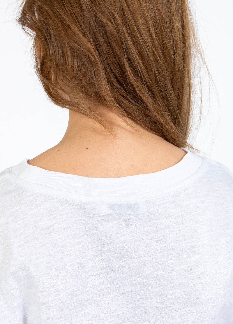 CC Heart CC HEART METALLIC T-SHIRT - KORT ÆRME T-Shirt White/silver - 240