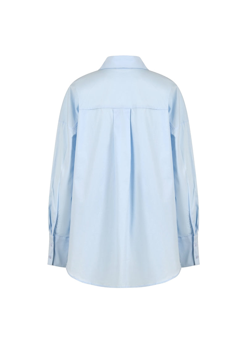 CC Heart CC HEART MILLIE ENSFARVET LØS SKJORTE Shirt/Blouse Light blue - 535