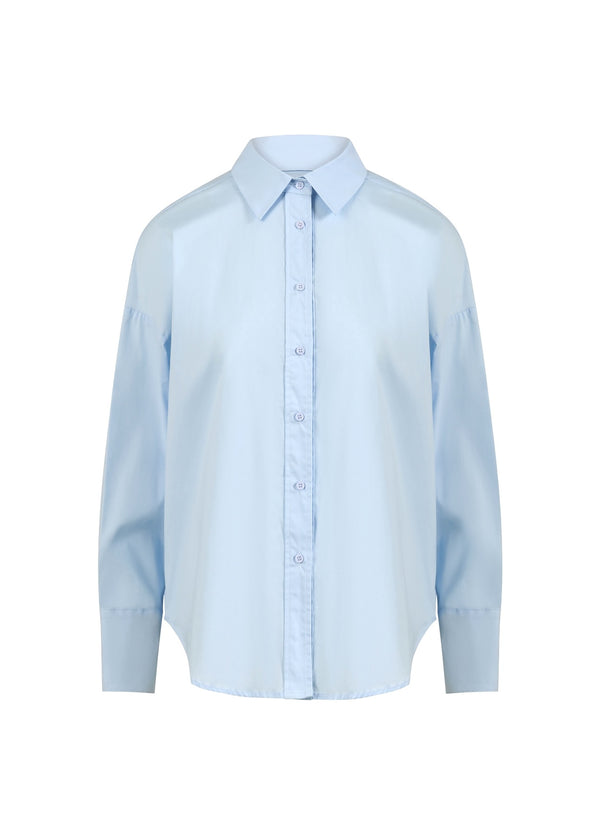 CC Heart CC HEART MILLIE ENSFARVET LØS SKJORTE Shirt/Blouse Light blue - 535