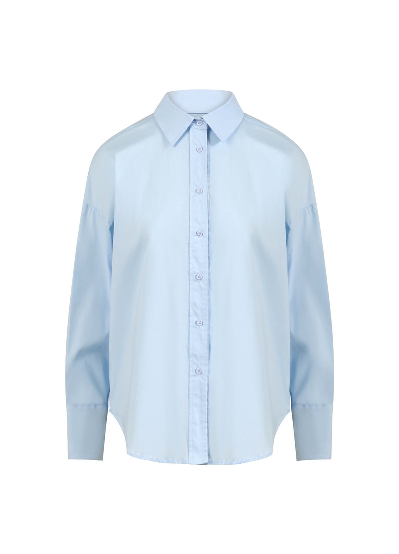 CC Heart CC HEART MILLIE ENSFARVET LØS SKJORTE Shirt/Blouse Light blue - 535