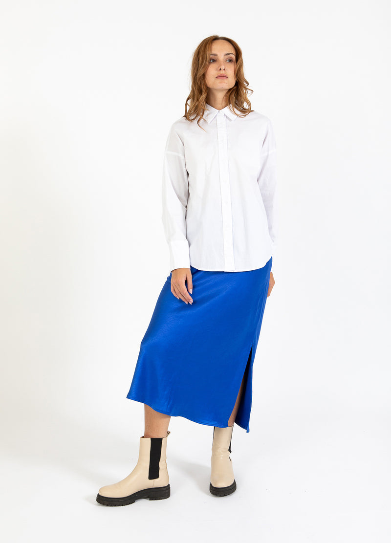 CC Heart CC HEART MILLIE ENSFARVET LØS SKJORTE Shirt/Blouse White - 200