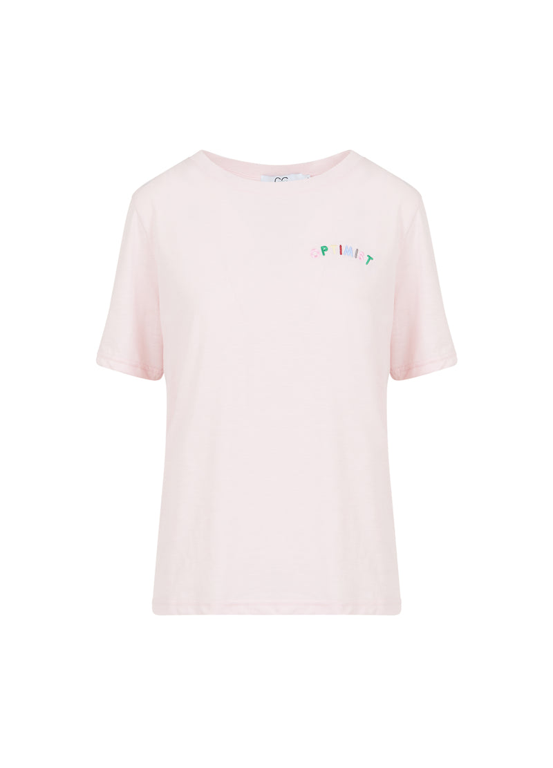 CC Heart CC HEART OPTIMIST TEE - MIDI ÆRME T-Shirt Daisy Pink - 600