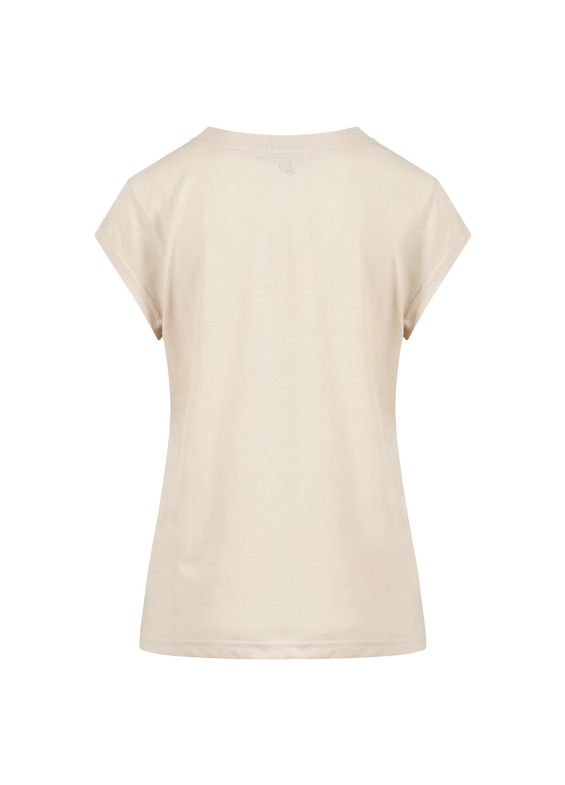 CC Heart CC HEART POSITIVITY T-SHIRT - KORTÆRME T-Shirt Creme - 241