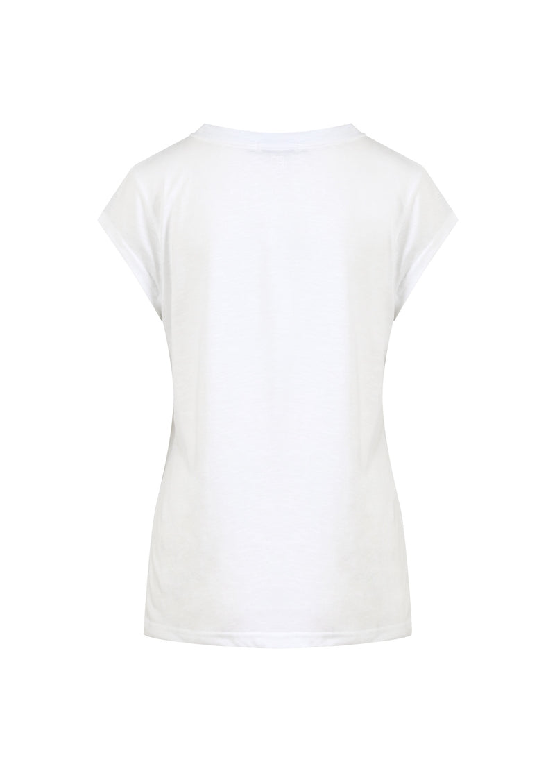 CC Heart CC HEART POSITIVITY T-SHIRT - KORTÆRME T-Shirt White/gold - 200