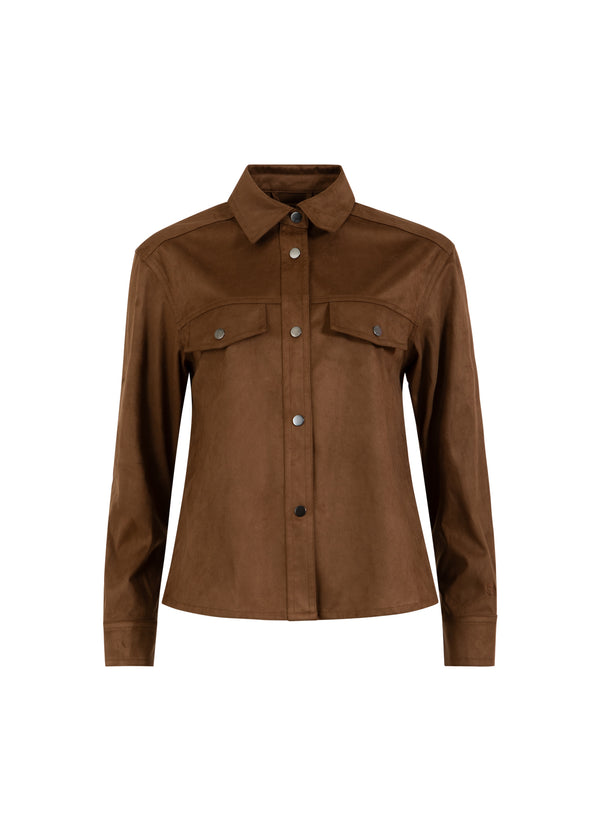 CC Heart CC HEART ROMY SKJORTEJAKKE Outerwear Chocolate brown - 349