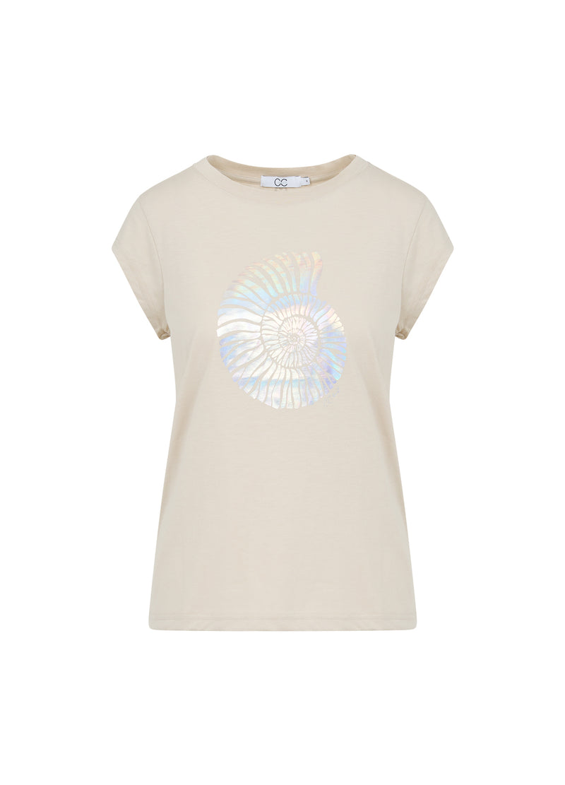 CC Heart CC HEART SHELL TEE - KORT ÆRME T-Shirt Light khaki - 435